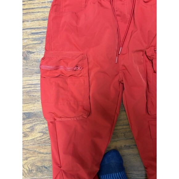 Smoke Rise Utility Hipster Pants Small Custom Streetwear Joggers 14 Pockets Red - Picture 5 of 7